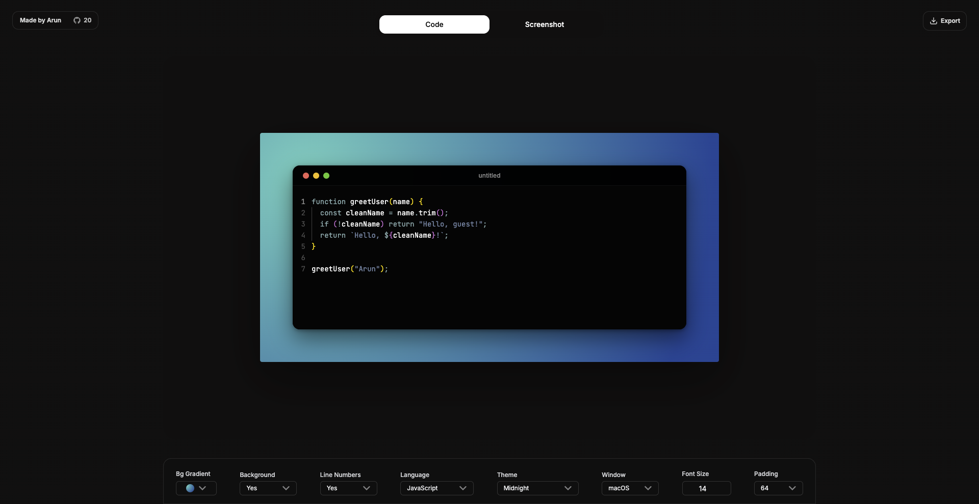 Shotzly screenshot editor mode with an image upload preview